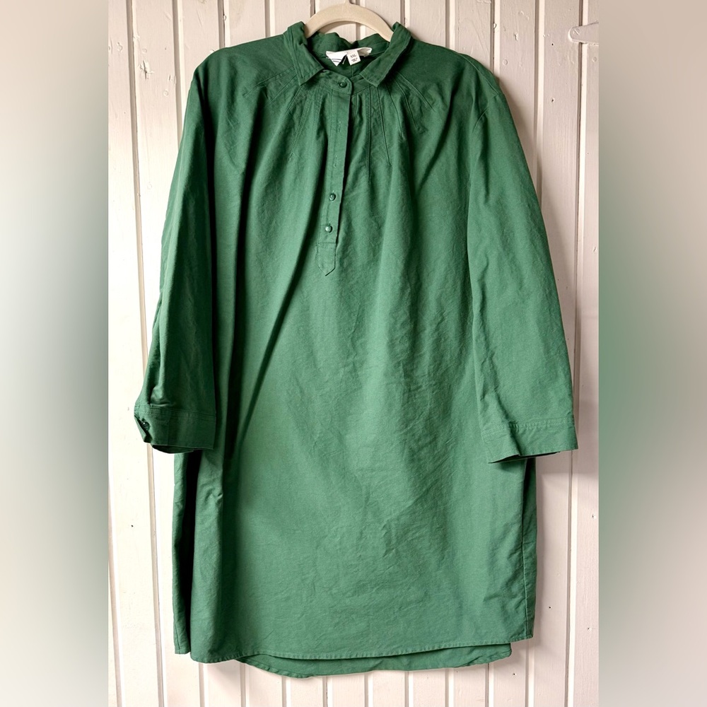 Green Tuckernuck Long-Sleeve Dress